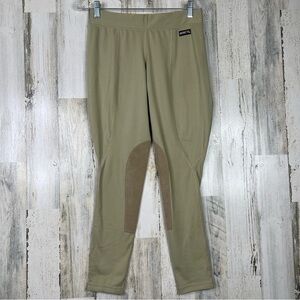 Kerrits Tan Riding Breeches Equestrian Pants Women's Large Zipper‎ Snaps Pockets